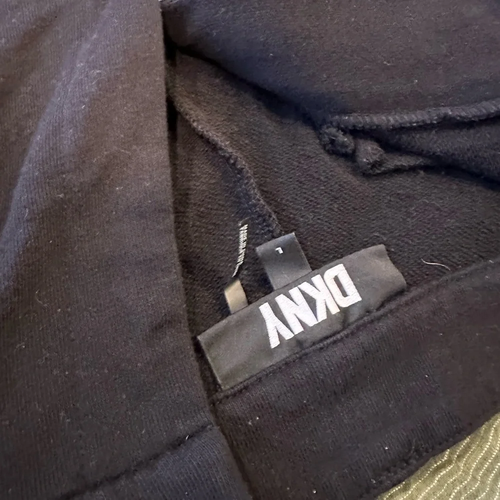 DKNY Black Wide-Leg Trousers - Size Large - Picture 3 of 4